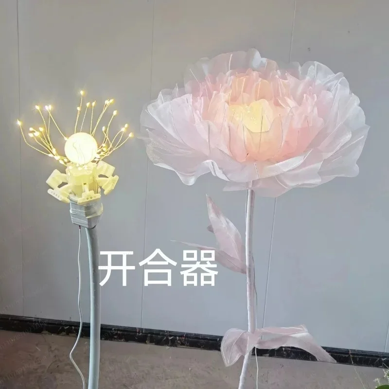 Creative DIY Automatic Electric Opener Motor For Artificial Flower Blooming Glowing Device Wedding Decoration