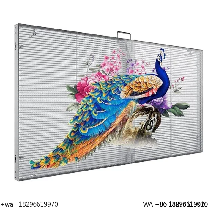 

4K Transparent LED Glass Wall IP55 Waterproof P3.91 High Brightness for Brand Shopping Stores