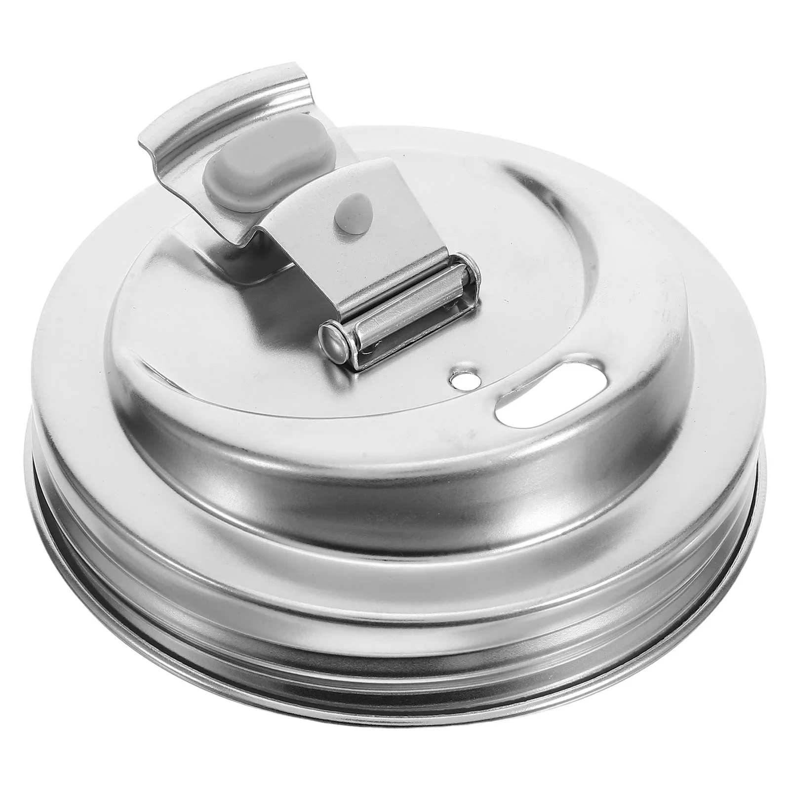 

Wide Mouth Mason Jar Lid Stainless Steel Leak Proof Caps for Canning Juicing Drinking 86Mm Reusable Mason Jar Accessories Pour