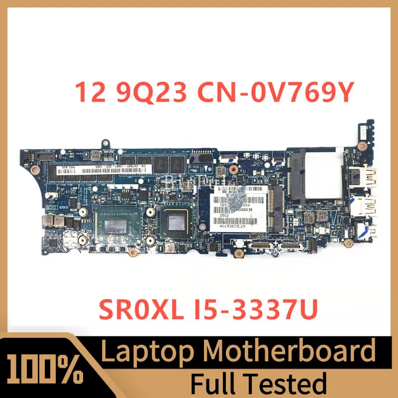 Mainboard CN-0V769Y 0V769Y V769Y For Dell XPS 12 9Q23 Laptop Motherboard QAZA0 LA-8821P With SR1EF I5-4210U CPU 100% Full Tested