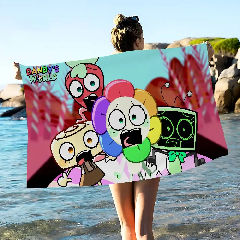 Hot Horror Game Dandys World Microfiber Beach Towel Absorbent Quick dry Soft Yoga Swimming Resort Mountain Climbing Towel