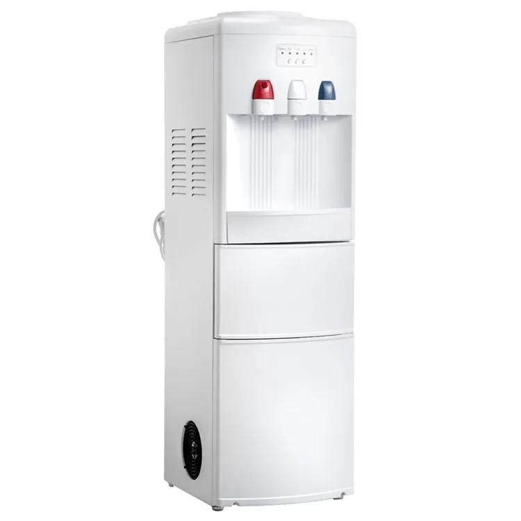 LED Lights High Efficiency Freestanding Hot Cold Water Dispenser Built-in Ice Maker machine