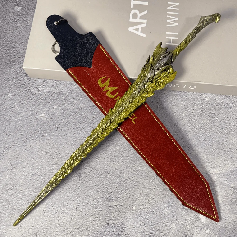 11.6inch Elden Katana Dragon Kings Cragblade Metal Real Size Japanese Katana Original Samurai Sabre Anime Ninja Knife Toy Gift