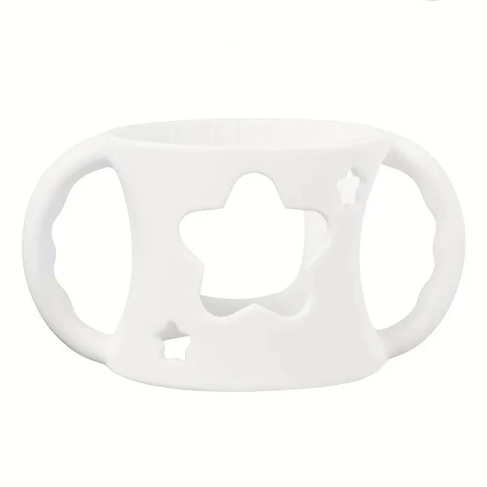 

Silicone Baby Bottle Cover Soft Elastic Easy to Grip Baby Bottle Handle Wide-Neck Anti-Slip Handle Sleeve for Dr Brown Bottles