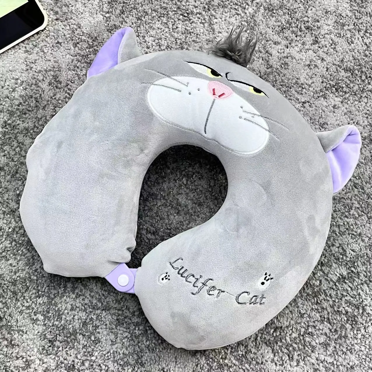 Disney Sullivan Lucifer Cat U-shaped Neck Pillow Sanrio Cinnamoroll My Melody Cinnamoroll Travel Nap Pillow Xmas Gifts Girl