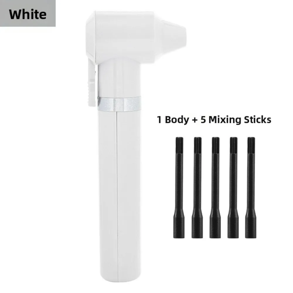 Electric Pigment Mixer 5 Pcs Mixer Sticks Black Color Electric Agitator Machine Permanent Pigment Accessory Acrylic Paints Mixer