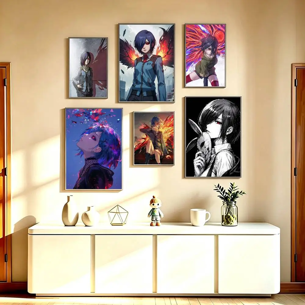 Touka Kirishima Cool Character Anime  Poster High Quality Dorm Living Room Aesthetic Wall Decoration Painting Stickers Gift
