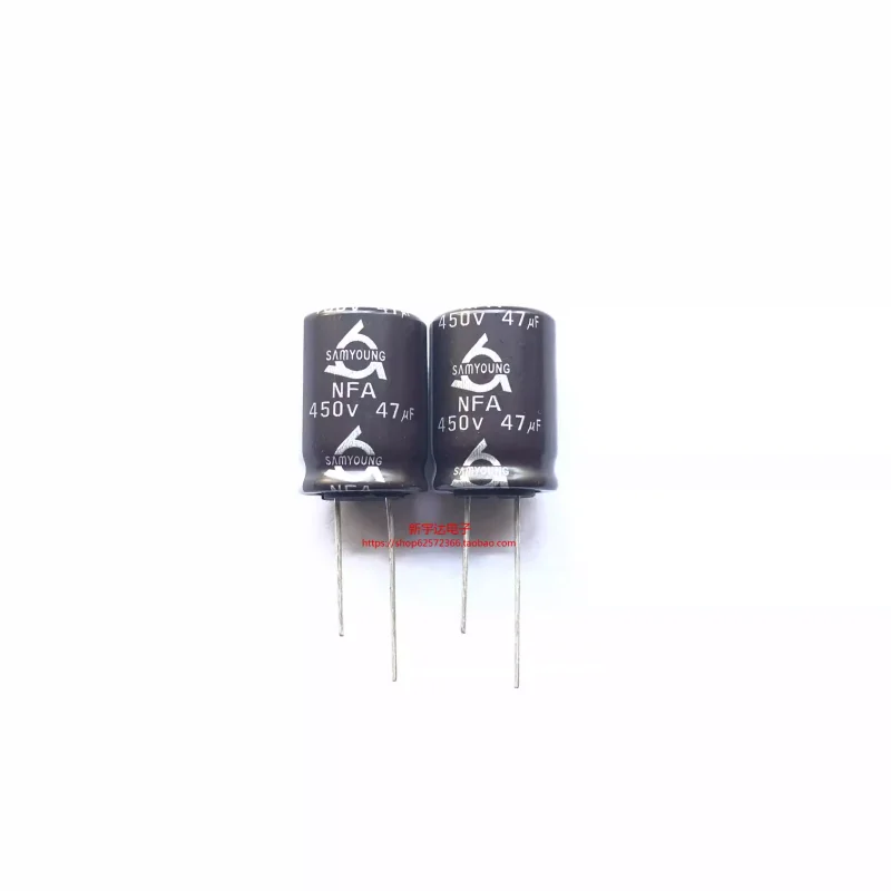 10-100PCS 450V47UF 18X25 Korean Sanying NFA high-frequency low resistance original electrolytic capacitor 47UF450V