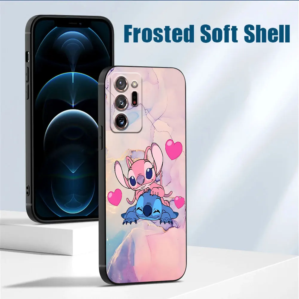 Disney Stitch Love Cover Phone Case for Samsung Galaxy S10 S9 S8 Plus Note 20 Ultra Note 10 Plus Note 9 8 S10 Silicone Shell