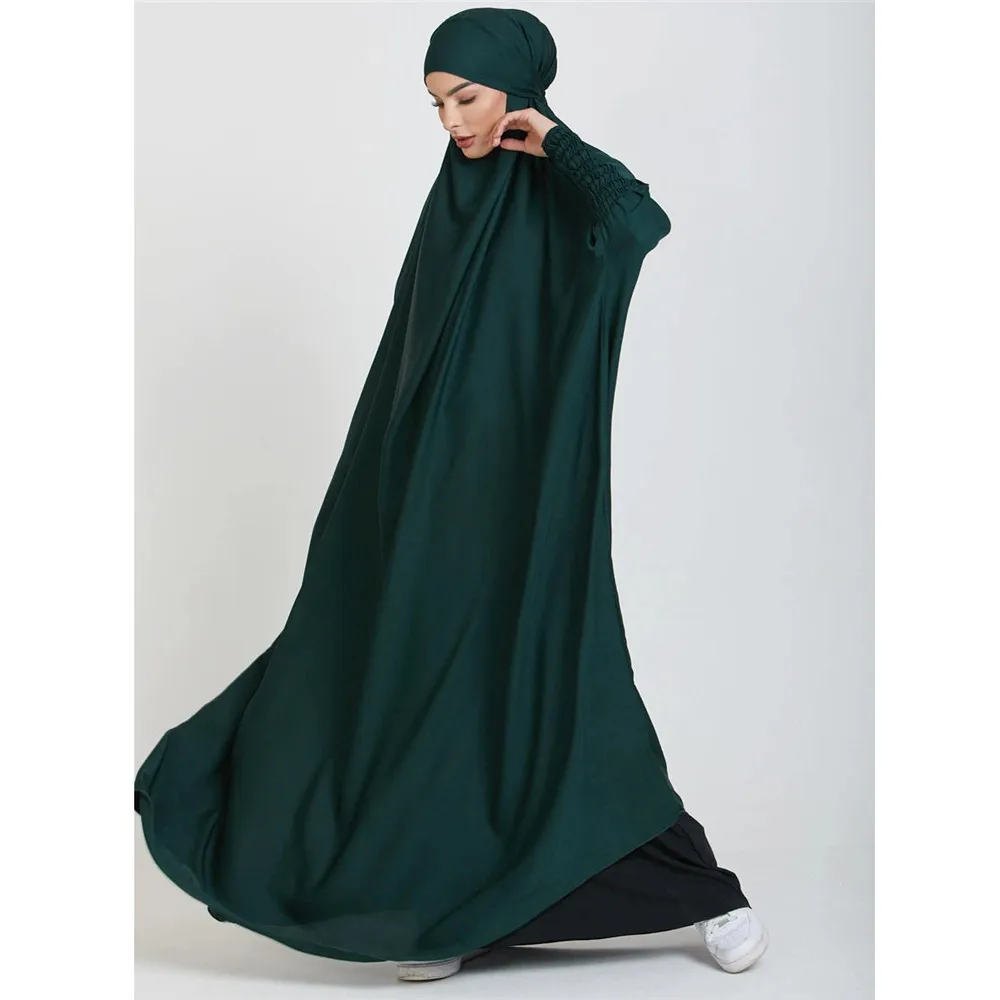 Frauen Mit Kapuze Gebet Kleidungsstück Ein Stück Ramadan Eid Islamische Kleidung Overhead Abaya Arabische Robe Lose Maxi Kleid Kaftan Kaftan Kleid