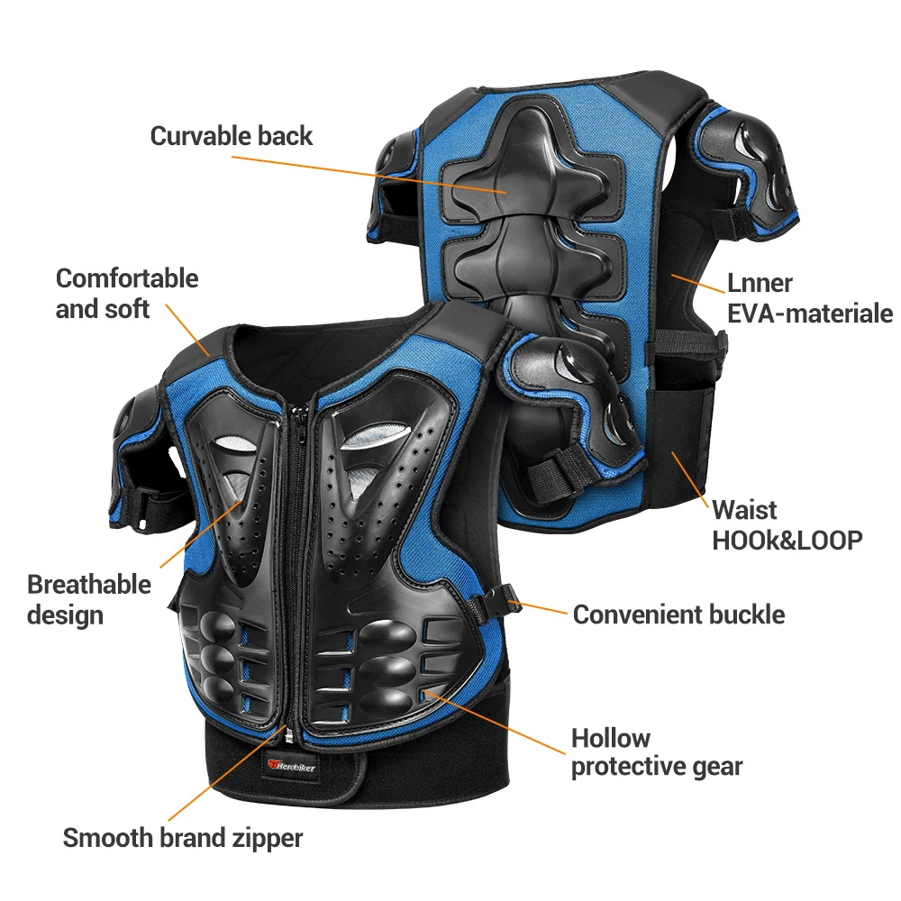 For Height 0.85-1.7M Children Full Body Protector Vest Armor Chest Spine Protection Armor Kneepads Gear Child Body Protector - Image 6