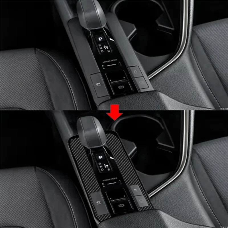

Car Center Console Board Strip Gear Shift Panel Cover Trim Stickers Carbon Fiber For Toyota CHR C-HR 2024-2025