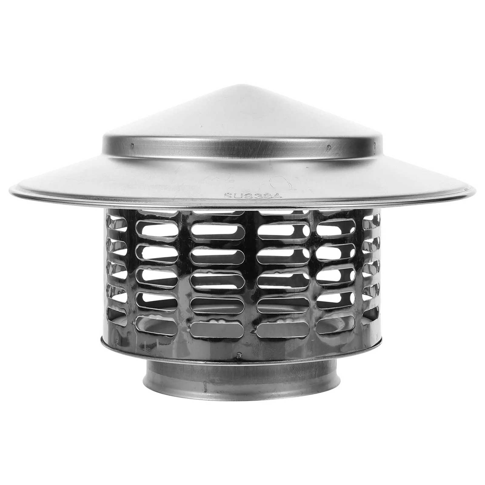 1pc Chimney Cap Chimney Cover Stainless Steel Roof Chimney Cap Chimney Pipe Rain Cap Stove Exhaust Pipe Rain Cap