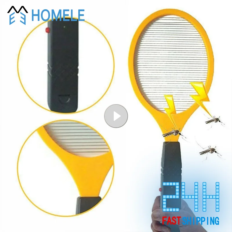 Summer Battery Power Electric Fly Mosquito Swatter Bug Zapper Racket Insects Killer Household Bug Zappers Mosquito Repellent