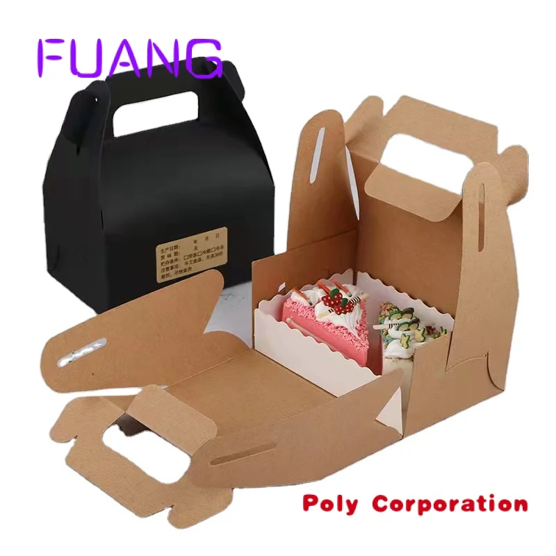 Custom  Wholesale Custom Printed Recycled Food Grade Kraft Take Away Fried Chicken Paper Mousse Cake Box Food Packaging Box Cart