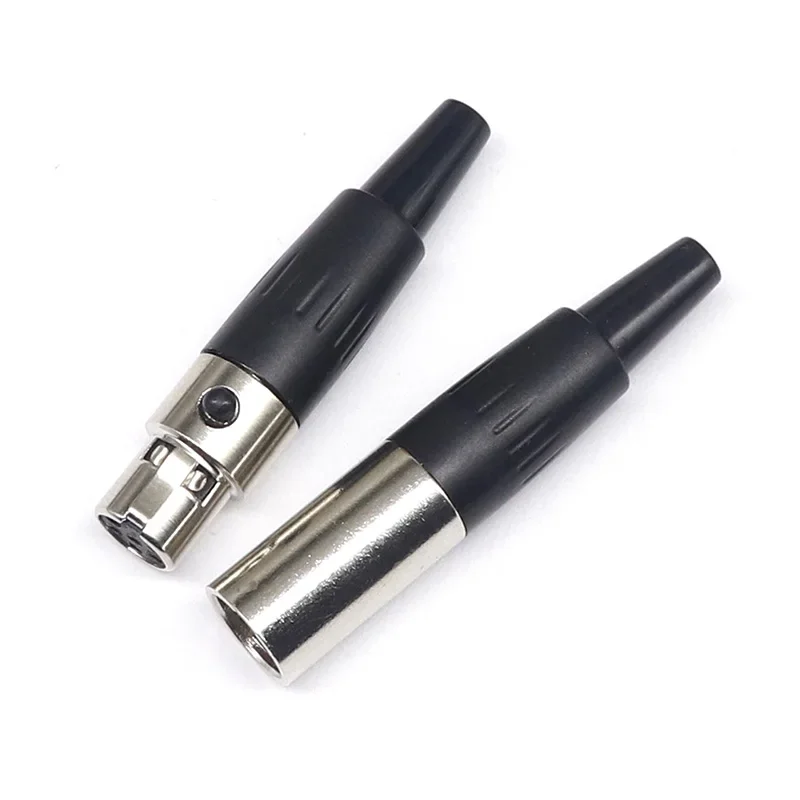 3pin Mini XLR Aviation Connector Zinc Alloy+copper Pins 1/2/5/10pcs