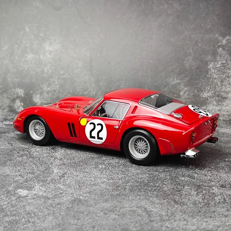 Kyosho-Modèle de voiture Ferrari 250GTO en alliage, modèle de simulation, voitures d'affichage, collection en édition limitée, cadeau d'anniversaire pour garçon, 1/18