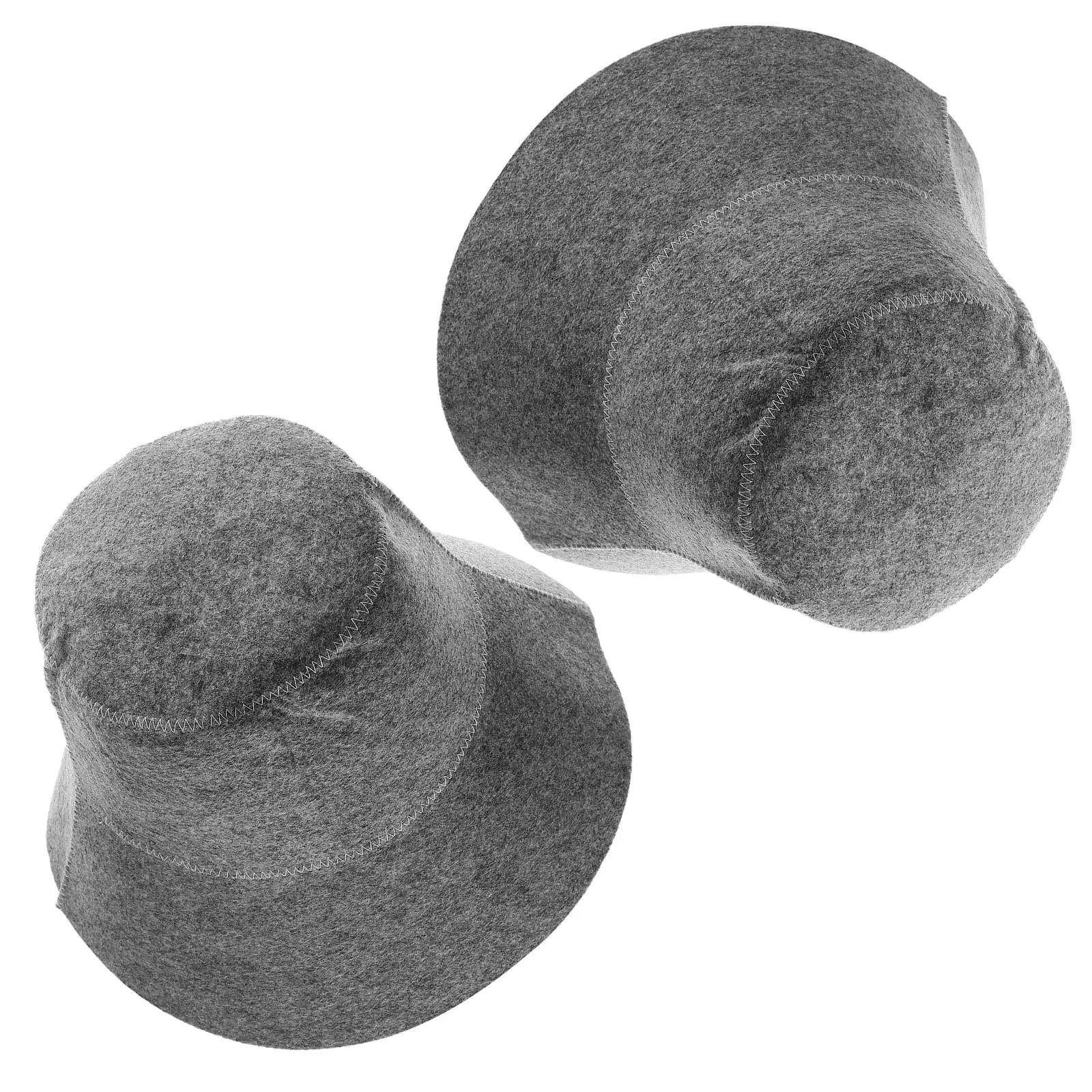

2Pcs Sauna Hats Felt Absorbent Quick Drying Bath Shower Cap Large Heat Insulation Hair Protection Sauna Hats Felt
