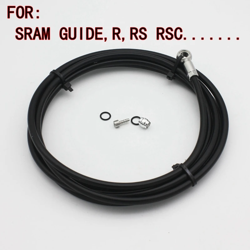 Bicycle Bike Oil Disc Brake Cable 2M Bike Disc Brake Oil Tube Brake Hose With Connection Insert For SRAM GUIDE R/RS/G2