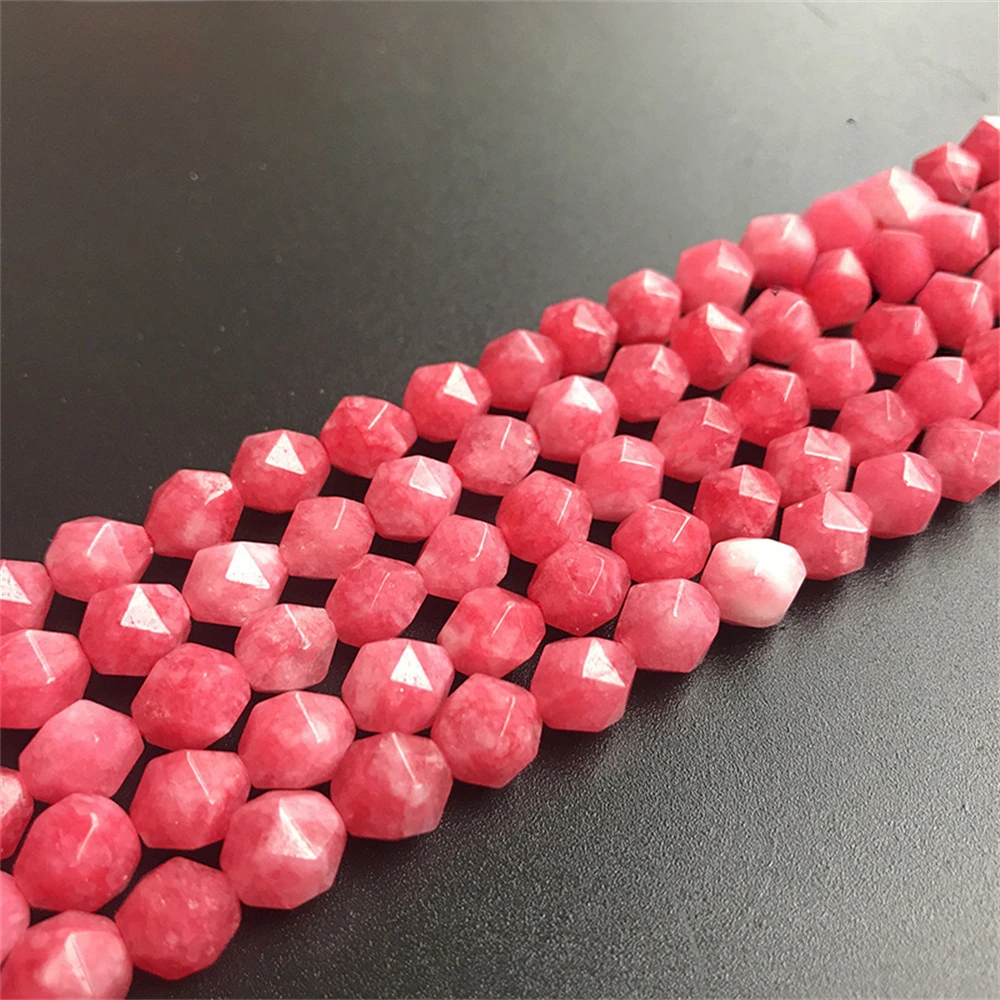 

Natural 6 8 10mm Engraved Red Patterned Stone Jades Beads for Fine Jewelry Making DIY Necklace Bracelet Raw Material Material