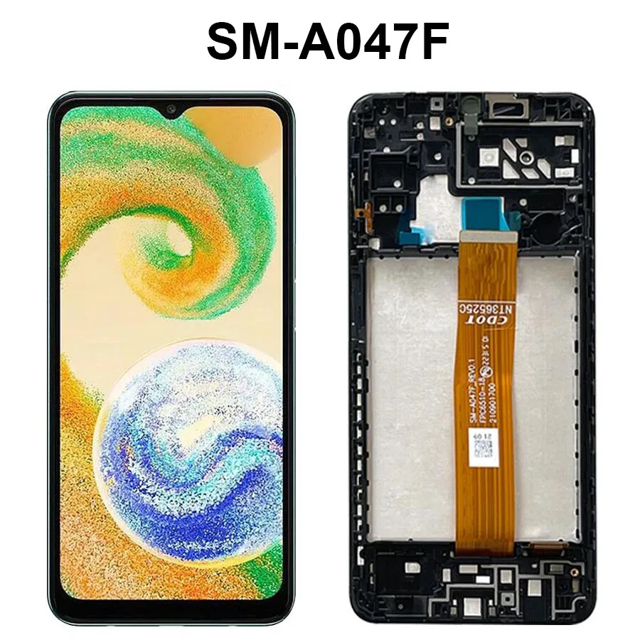 6.5“ For Samsung Galaxy A04s LCD Display With Frame Touch Sensor Digiziter Assembly For Samsung A04s A047 Screen Replacement