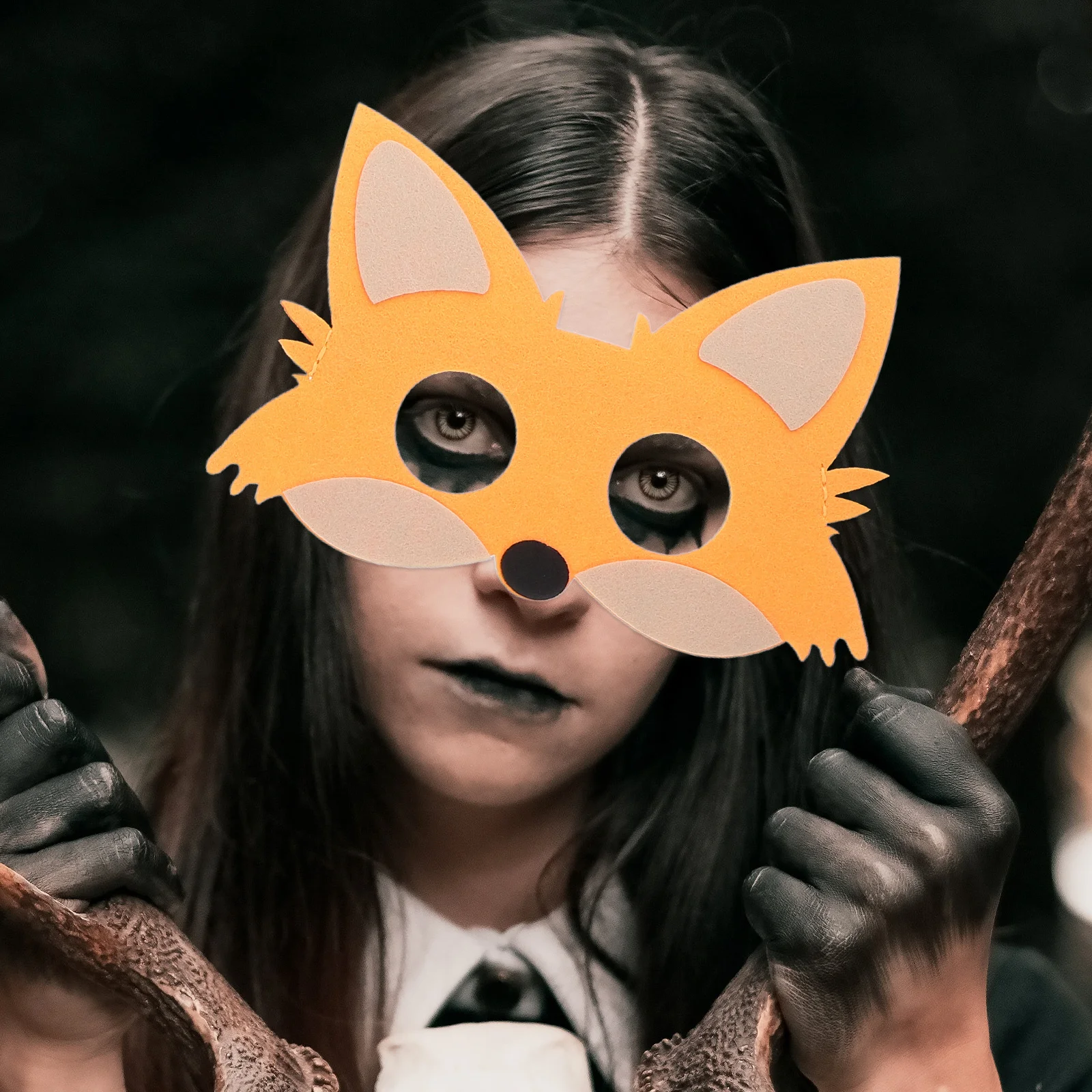 Felt Animal Masks for Kids 10 Pcs Cartoon Jungle Party Decorations Birthday Theme Photo Props Baby Shower Supplies