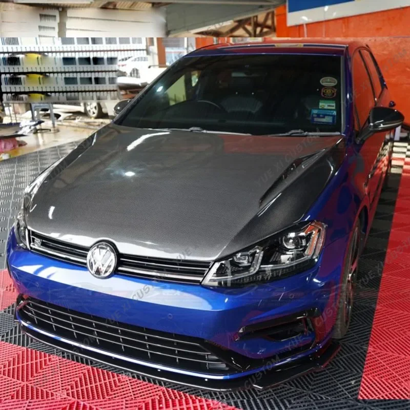 Dla VW Golf Mk7 Mk7.5 Golf 7 Golf 7.5 GTI GTD GTE R R-Line w stylu MAXTON przedni zderzak samochodowy spojler 3 szt. Samochodu CS osłony przednie