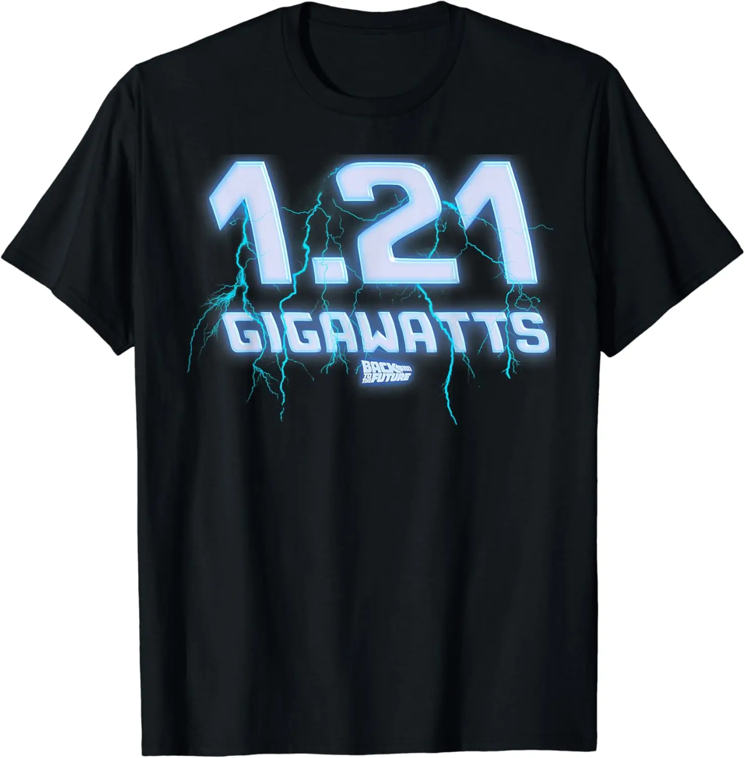 Back to the Future 1.21 Gigawatts Lightening Graphic T-Shirt T-Shirt New Fashion Top Tees