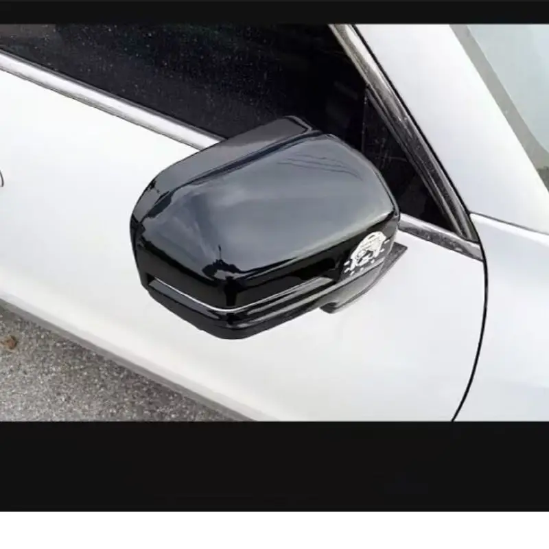 For Haval Dargo 2020 2021 2022 ABS Carbon Black Rearview Mirror Cover Rear View Rain Eyebrow Frame Trim Car Styling Accessories