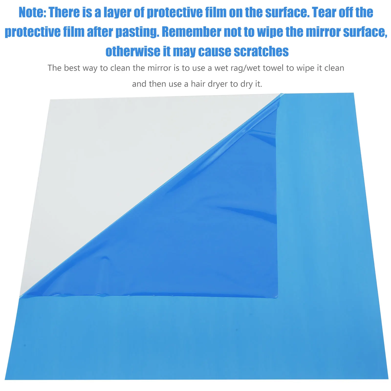 10/20/30Pcs Mirror Sheets Self Adhesive Non Glass Mirror Ultra-thin Flexible Mirror Sheets DIY Tiles Mirror Stickers Wall Decor