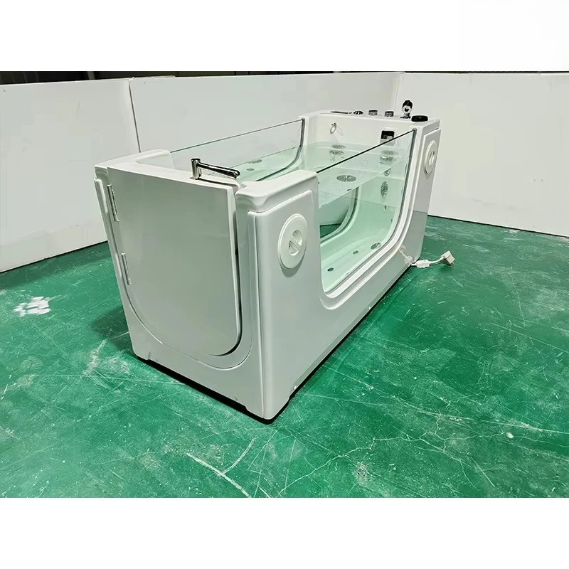 

Milky Spa Ozone Bath for Pets: Modern Rectangle Dog Spa Bathtub Free Standing for Apartments for Pet Supplies