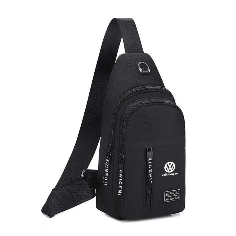 Leisure Car Mini Backpack Messenger Bag Chest Bag For VW GTI Polo Golf Passat Tiguan Arteon Touareg Taigo Caddy GTD Accessory