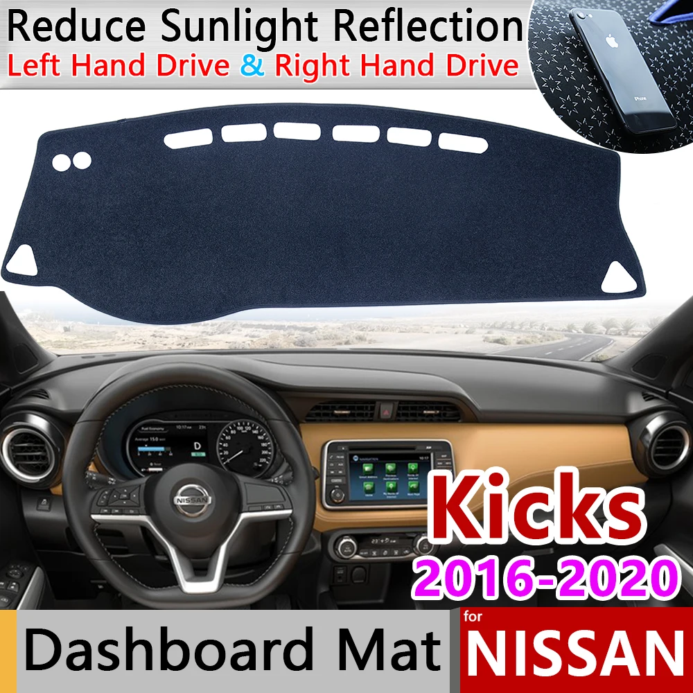 

for Nissan Kicks D15 2016~2023 2017 2018 P15 Anti-Slip Mat Dashboard Cover Pad Sunshade Dashmat Protect Carpet Car Accessories