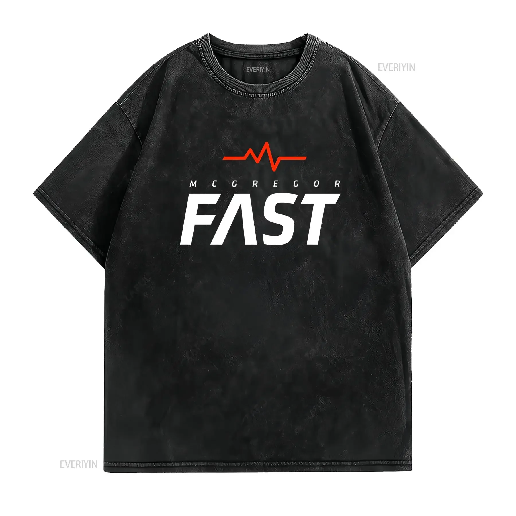 Camiseta Deportiva de Hombre McGregor Fast No Transparente Ideal para Entrenamiento en el Gimnasio con Texto Lavable a vintage