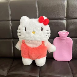 2024 Kawaii Sanrio Hello Kitty Plush Hand Warm Bottle Hot Water Bottles  Winter Portable Warm Hand Bag Anime Toys Christmas Gift