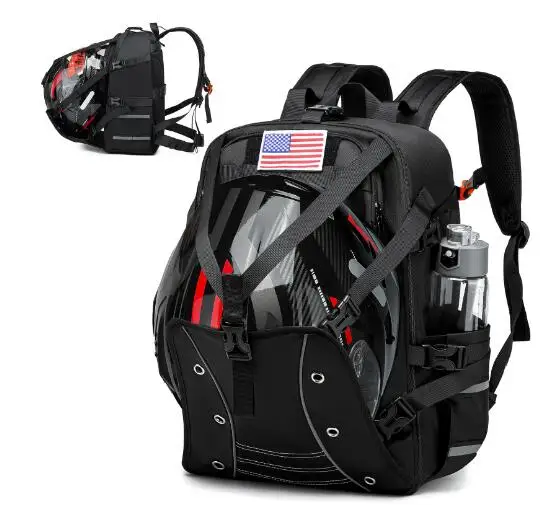 Men Motorcycle backpack helmet bag large capacity waterproof men  helmet backpack motorcycle accessories helmet storage backpack