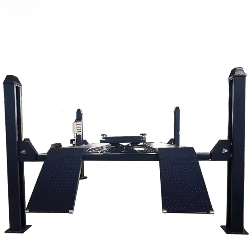 5.5 Tons 4 Post Hydraulic Car Lift Heavy Duty Body Shop Auto Lifting Jack Equipment
