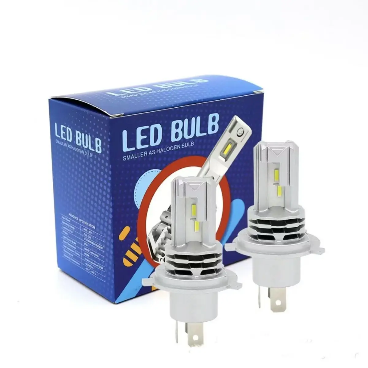 2x18000LM H7 LED لمبة 1:1 حجم صغير رئيس مصباح لاسلكي CSP LED رقائق H7 سيارة LED المصباح لمبة 6000K الأبيض 12 فولت