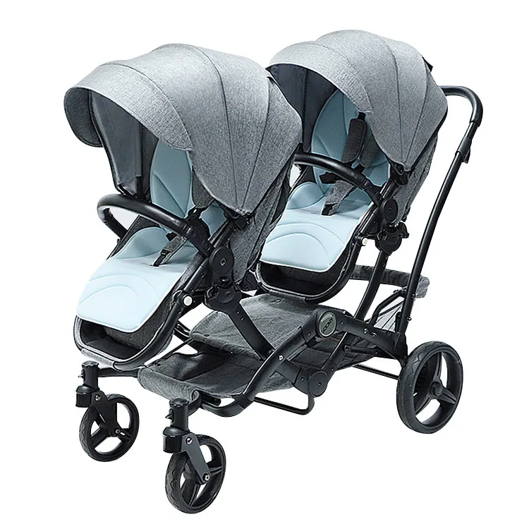 2023 Wholesale European 3 In 1 Double Infant Foldable Twin Baby Stroller