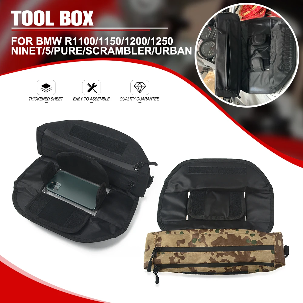 

For BMW R1250RS R nineT/5/Pure/Scrambler/Urban G/S R1100/1150/1200/1250 GS/R/ADV./Adventure Waterproof Handlebar Storage Bag