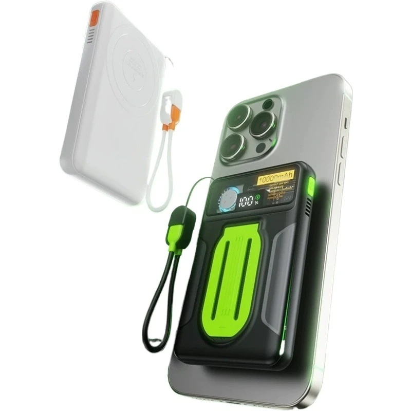 22.5W 20000mAh Power Bank with Cooling Fan Magnetic Wireless Fast Rechargeable Battery for Samsung IPhone 16 Xiaomi Huawei