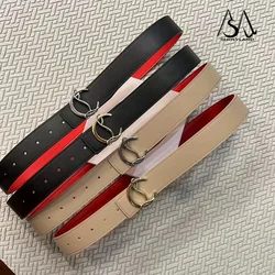 2024 Trend Men Belt New Irregular Shape Gold Button Head Daily Versatile Casual Jeans Business Men Pants for Daily Decoration