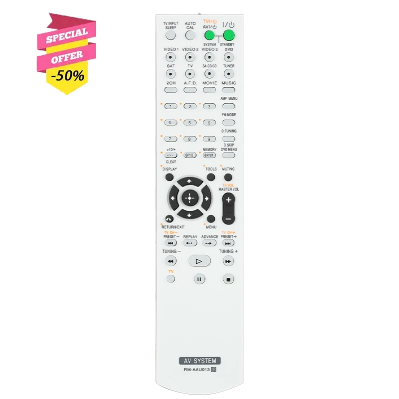 RM-AAU013 Remote Control For Sony AV System HT-DDW790 STR-DG510 STR-K790 HT-DDW795 HT-DDW685 HTDDW790 STRDG510 STRK790 HTDDW795