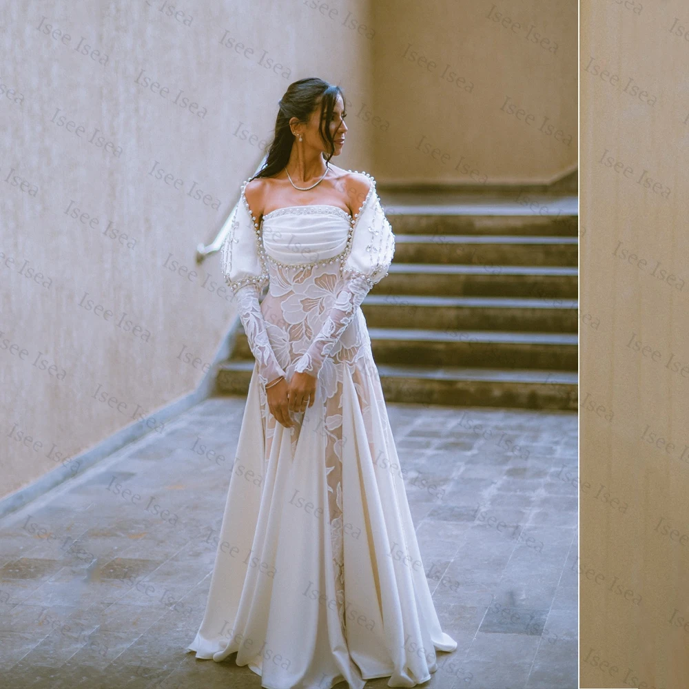 

Luxurious Weddings Dresses Bridal A-line 2026 Lace Flowers Removable Cape Sleeves Wedding Gown Pearls Bridal Gown Customized