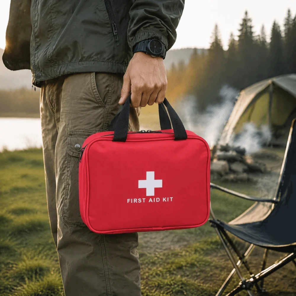 Premium Large Capacity Medicine Kit Bag Portable Compact Layered Medicine Boxes Sorted Storage Handle Medicine Carry Bag Camping