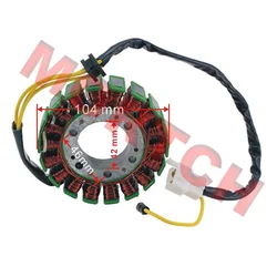 Jonway JMstar CFmoto 스쿠터 오토바이 ATV 172mm 엔진용 CF250 18 극 고정자 코일 250-5040A 