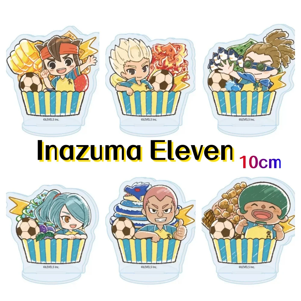 Anime Inazuma Eleven Endou Mamoru 10cm Cute Acrylic Stand Food Snack Theme Mini Desk Display Figure Fans Gift key chain