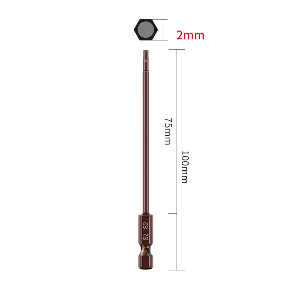 Mm Screwdriver Bits Total Length Alloy Steel Hex Shank Wide Range Crafted From High Quality Alloy Steel Features