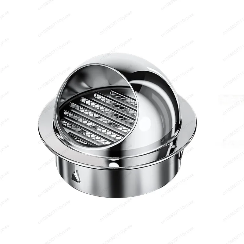 304 Stainless Steel Vent Cap, Weatherproof Exhaust Hood for PVC Ventilation System