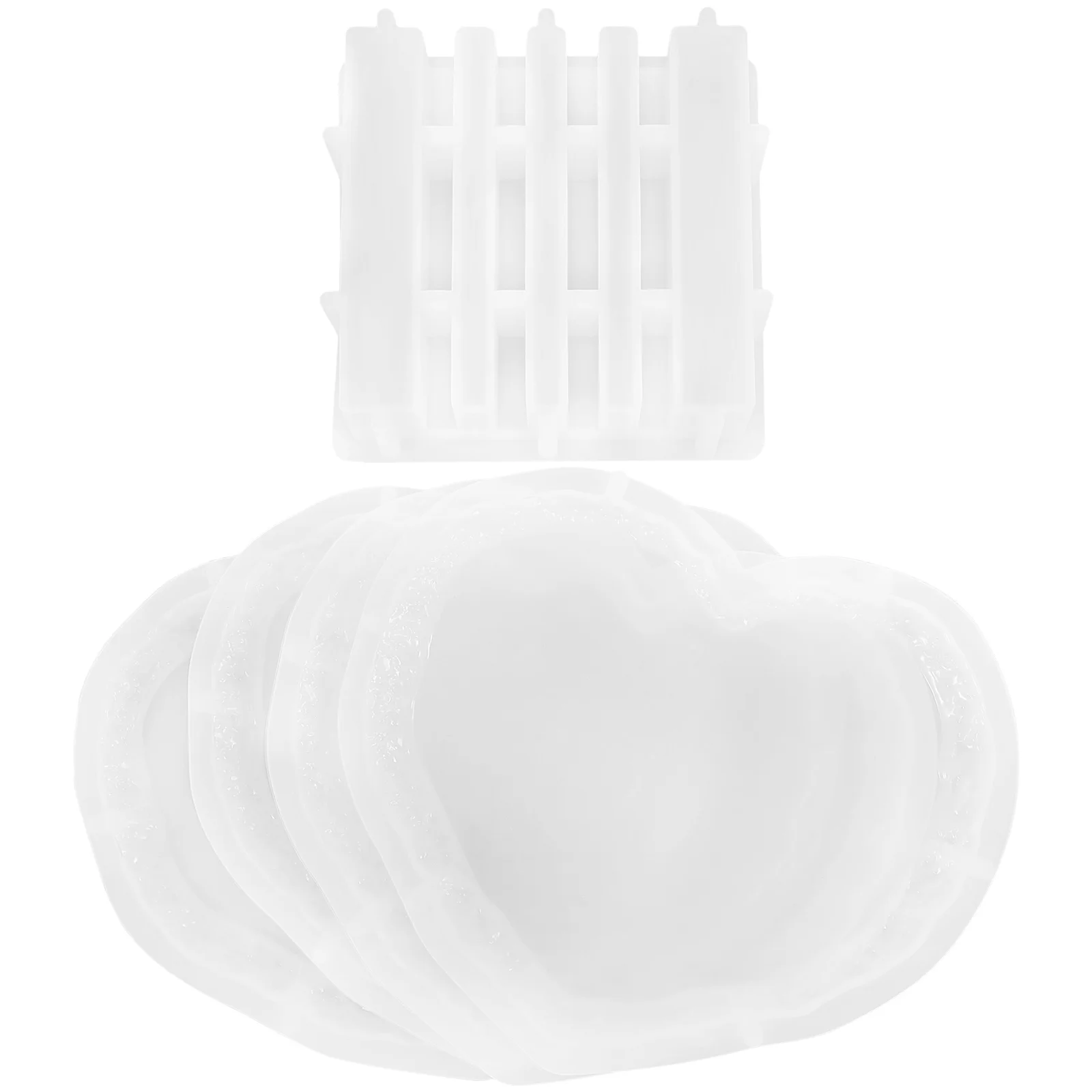 

1Set Silicone Resin Mold Heart-Shaped Coaster DIY Kit for Epoxy Cup Mat Crafting Table Decoration Handmade Gift Supplies